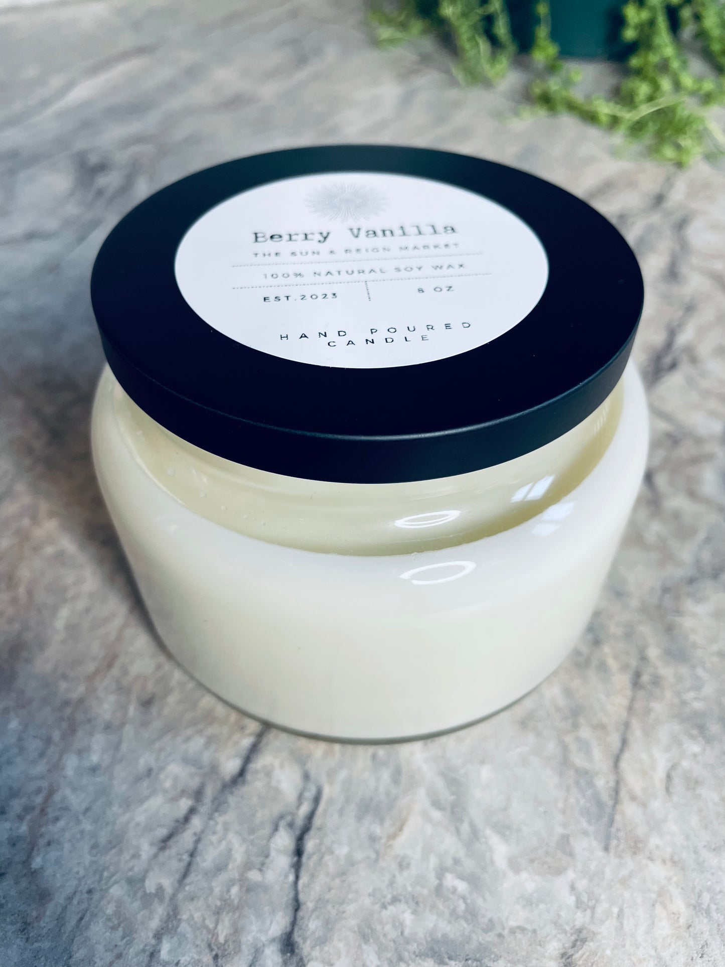 Berry Vanilla Soy Wax Candle