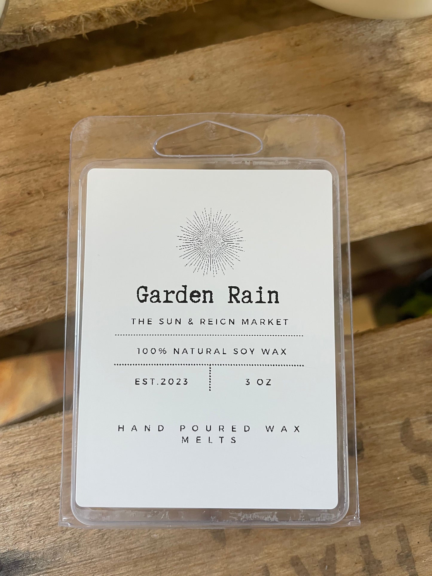 Garden rain soy wax melts