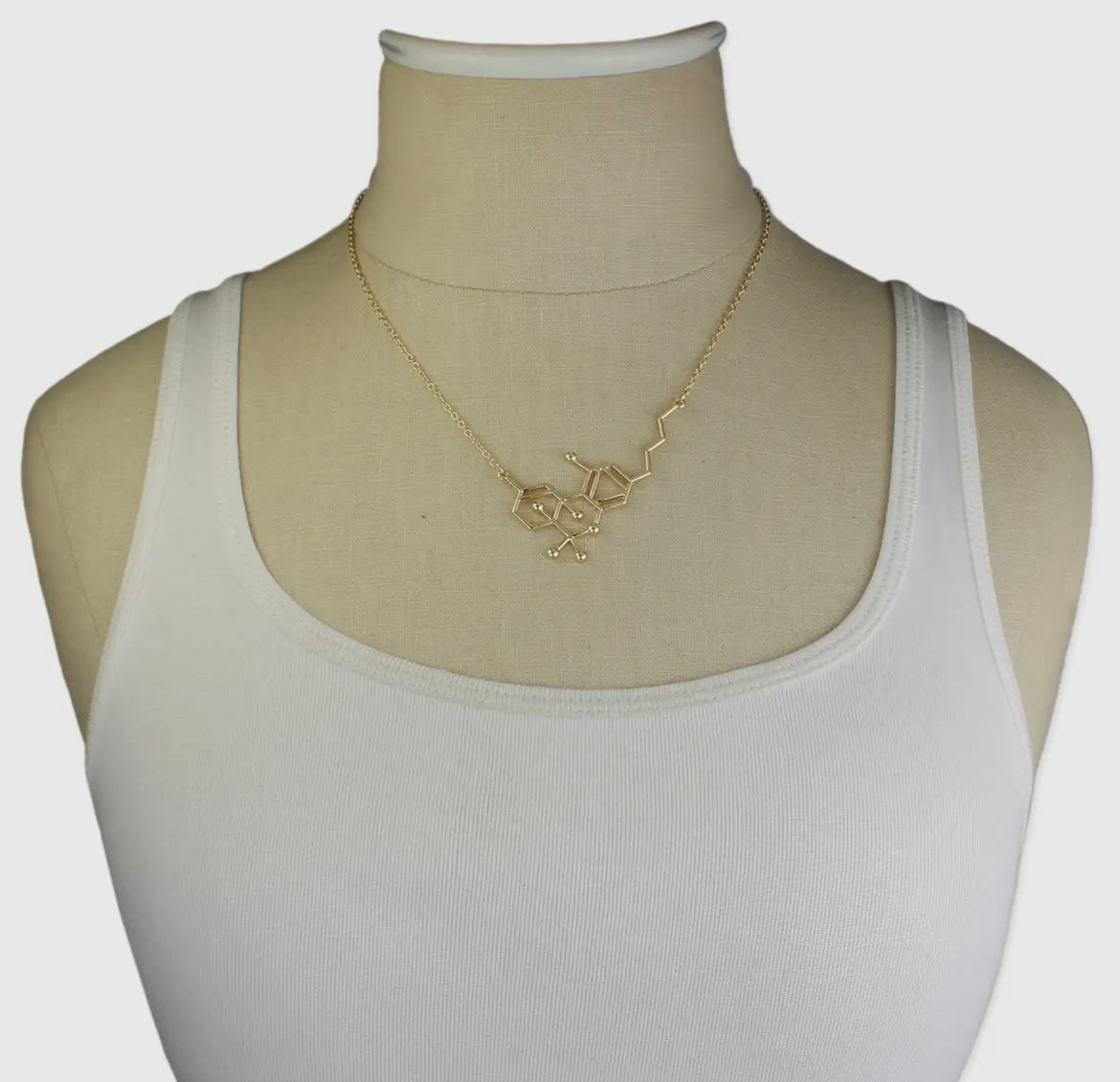 Chemical Reaction THC Molecule Necklace