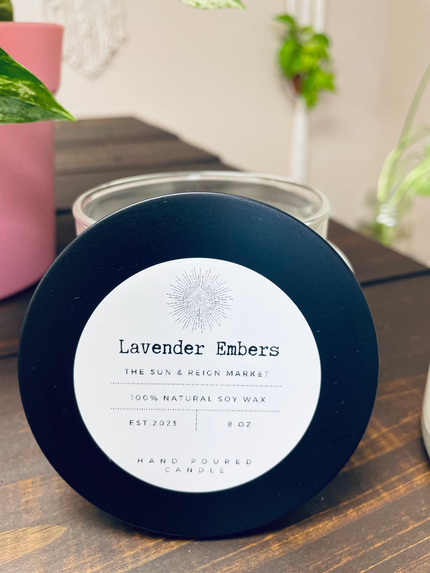 Lavender Embers Soy Wax Candle