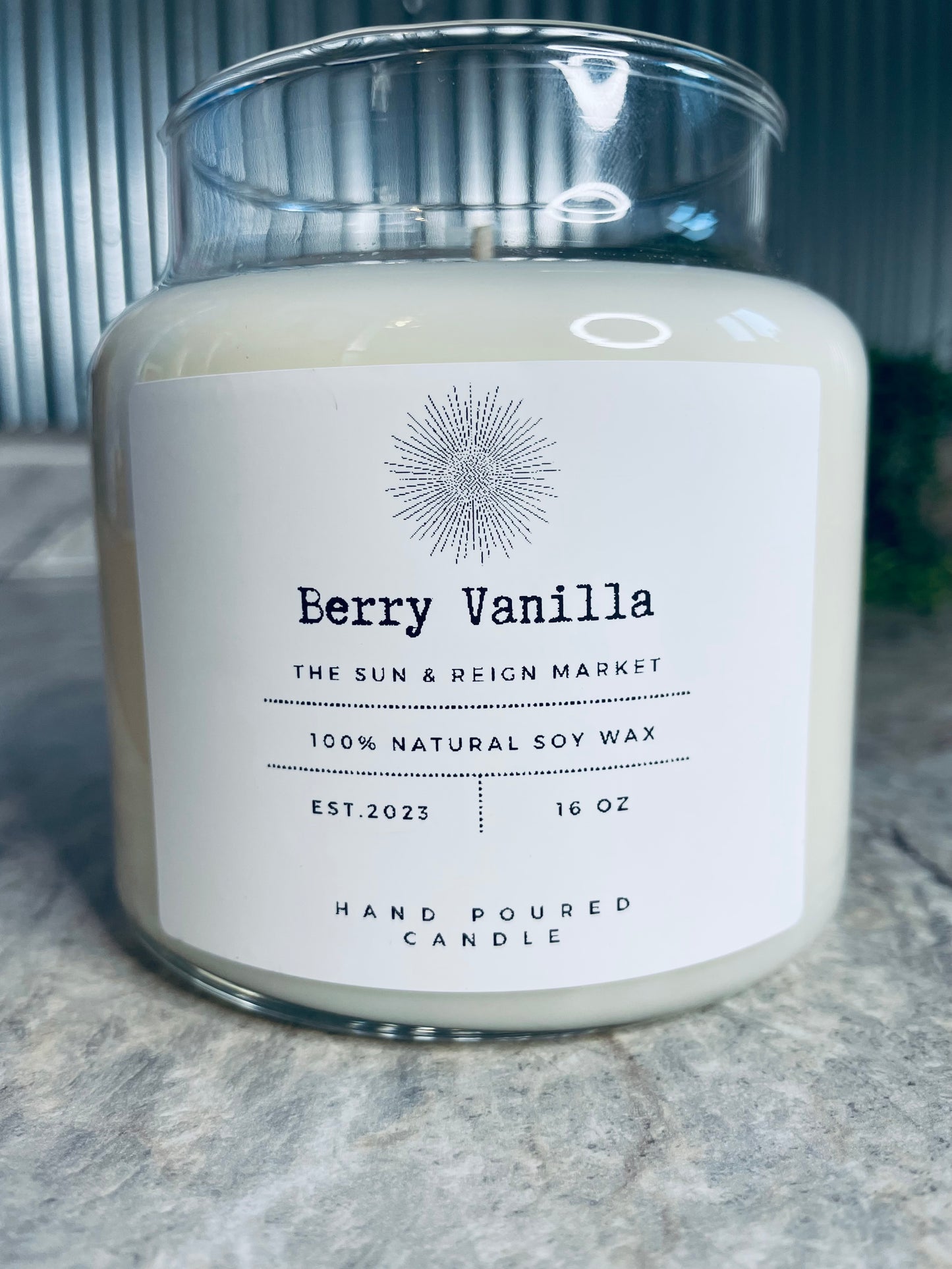 Berry Vanilla Soy Wax Candle