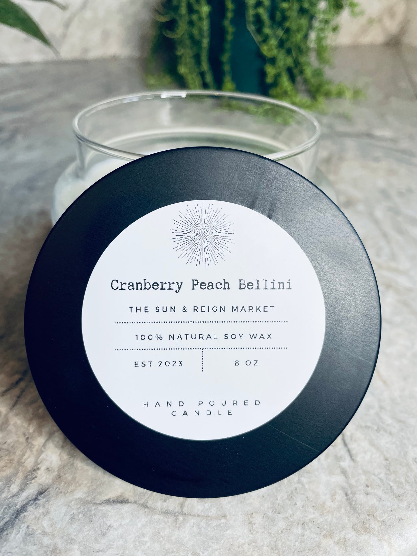 Cranberry Peach Bellini Soy Wax Candle