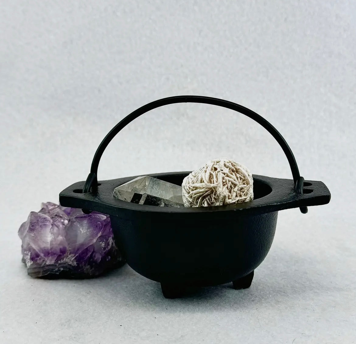 Cast Iron Cauldron Smudge pot/Incense burner