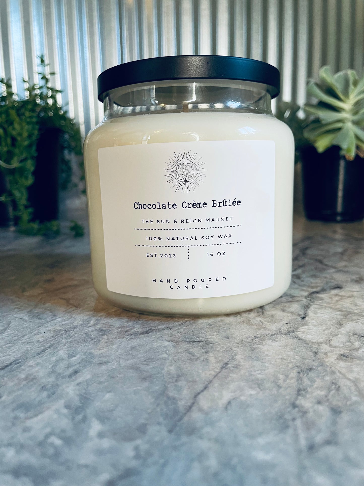 Chocolate Crème Brûlée Soy Wax Candle