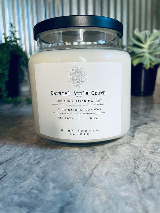 *Caramel Apple Crown* Soy Wax Candle