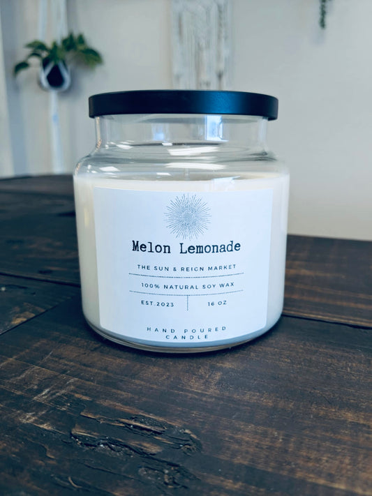 Melon Lemonade Soy Wax Candle