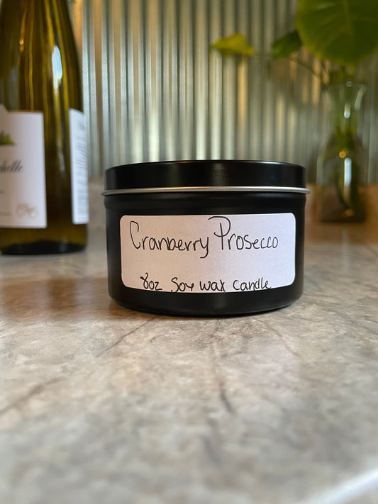 Cranberry Prosecco Soy Wax Candle