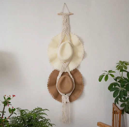 Macrame Hat Hanger