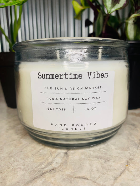 Summer Time Vibes Soy Wax Candle