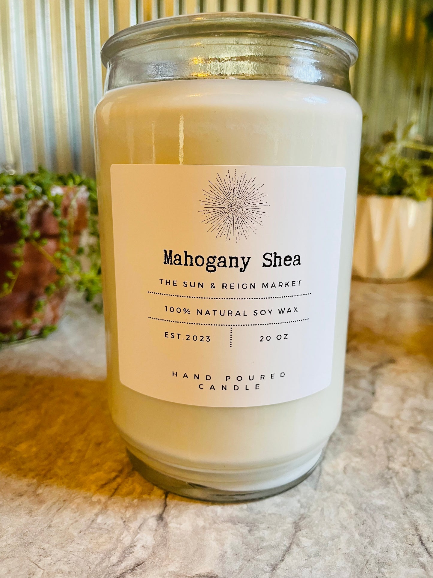 Mahogany Shea Soy Wax Candle