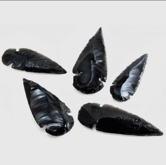 Black Obsidian Arrowheads