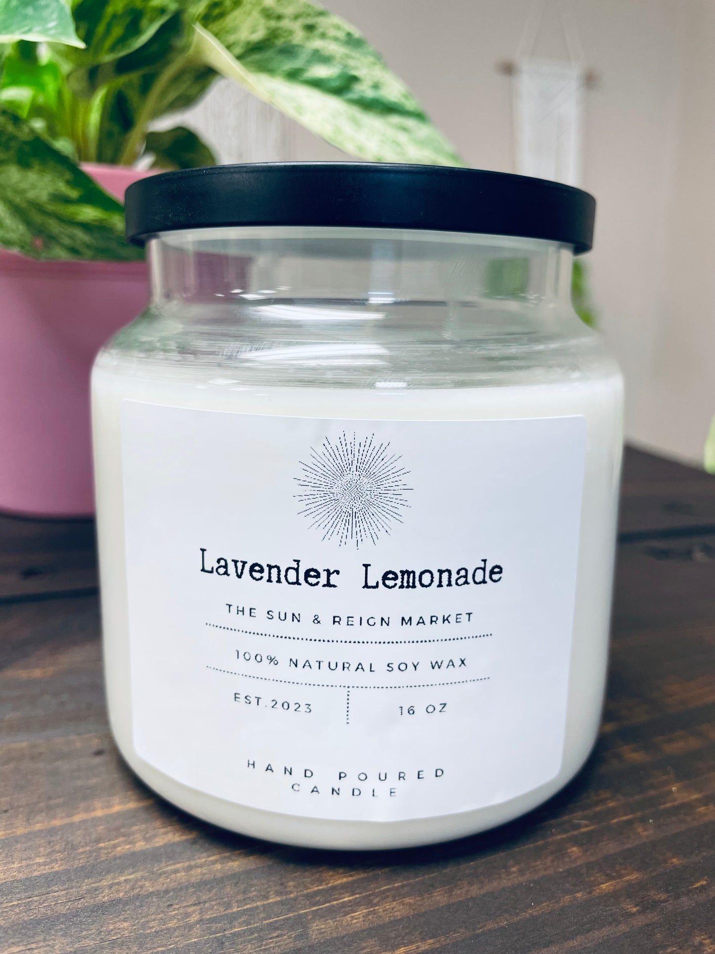 Lavender Lemonade Soy Wax Candle