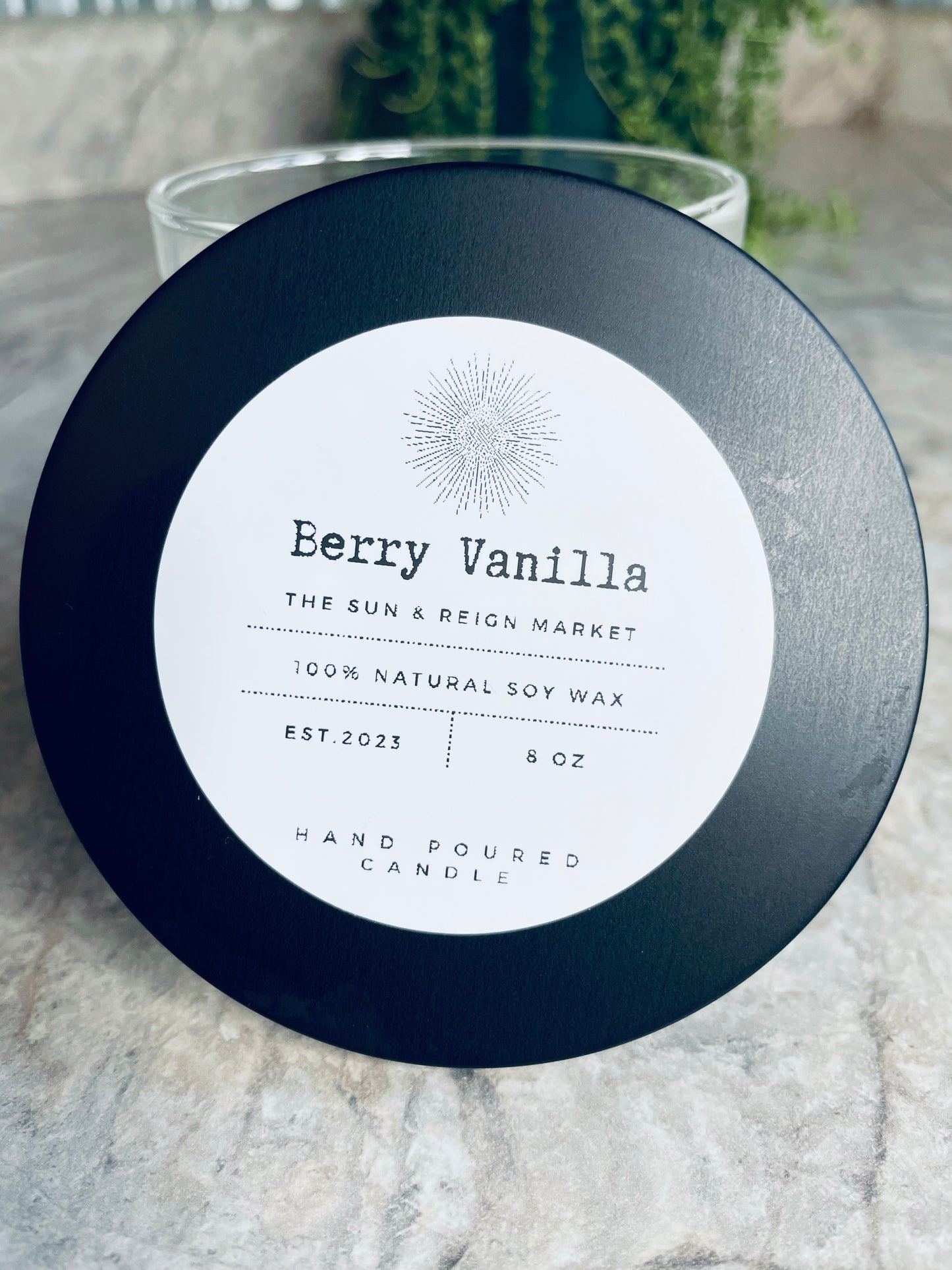 Berry Vanilla Soy Wax Candle
