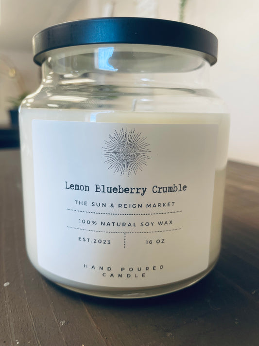 Lemon Blueberry Crumble Soy Wax Candle