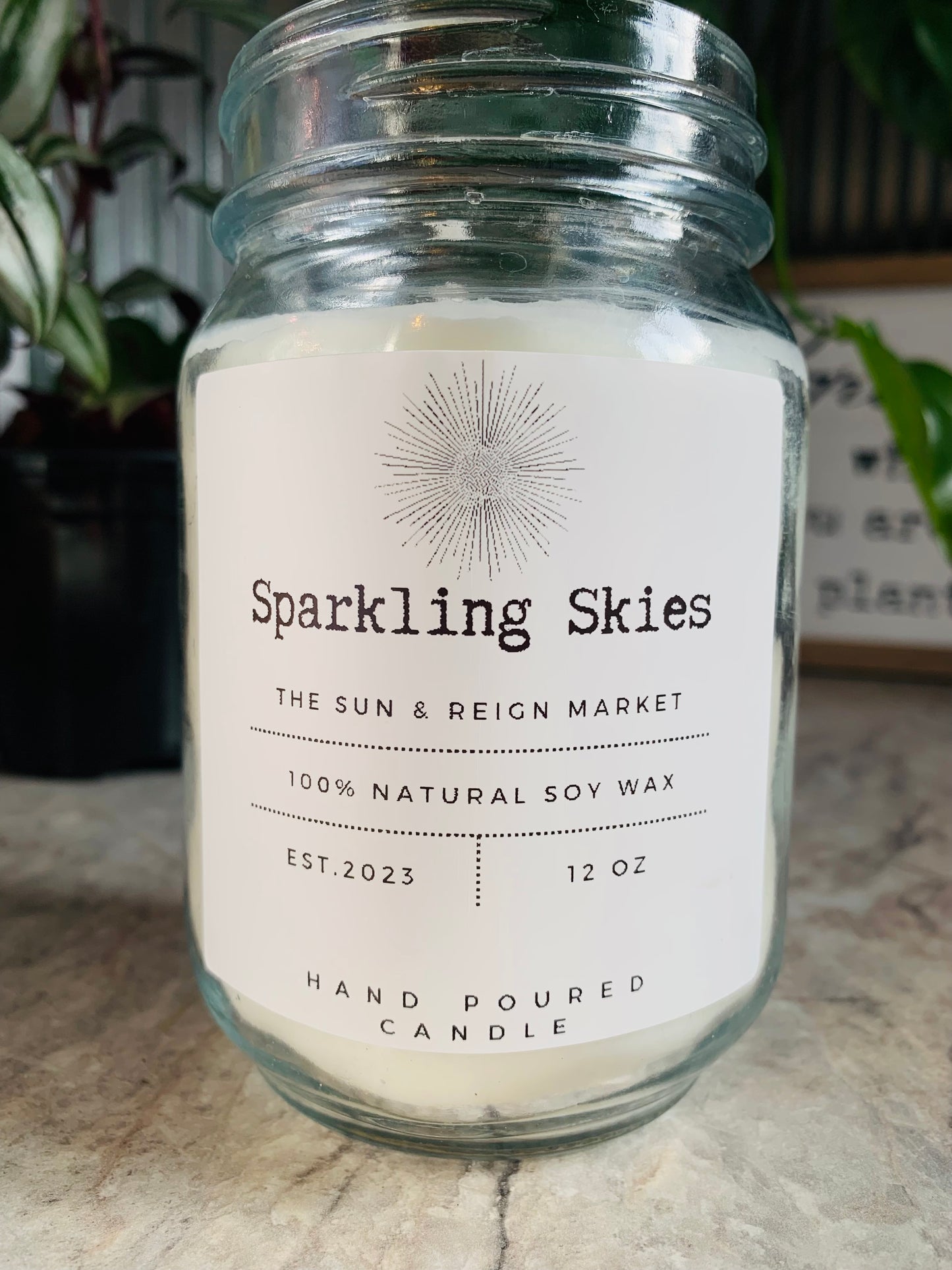 Sparkling Skies Soy Wax Candle