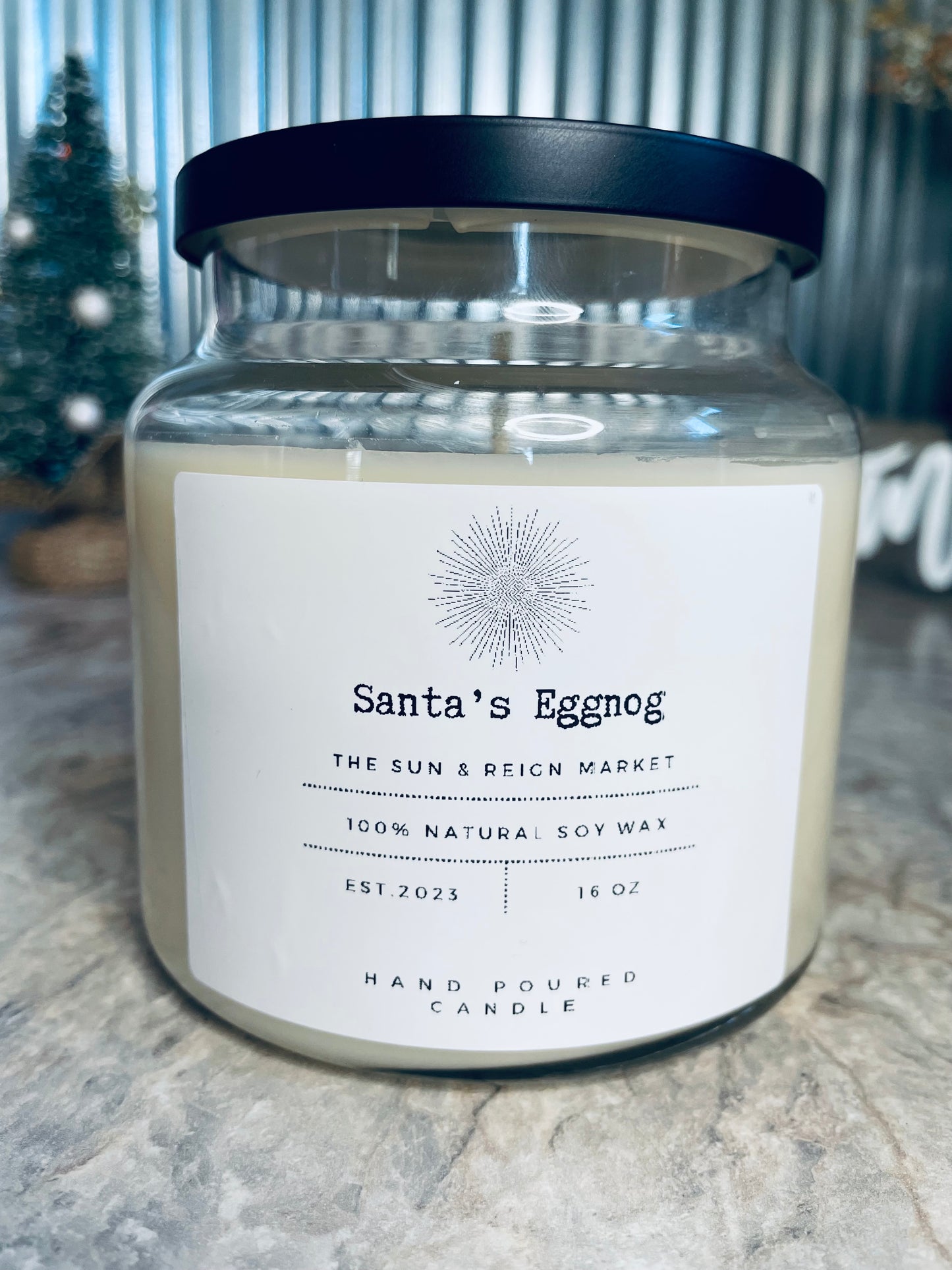 Santa’s Eggnog Soy Wax Candle