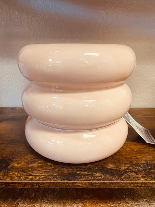 Pink Ripple Plant Pot