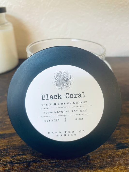 Black Coral Soy Wax Candle