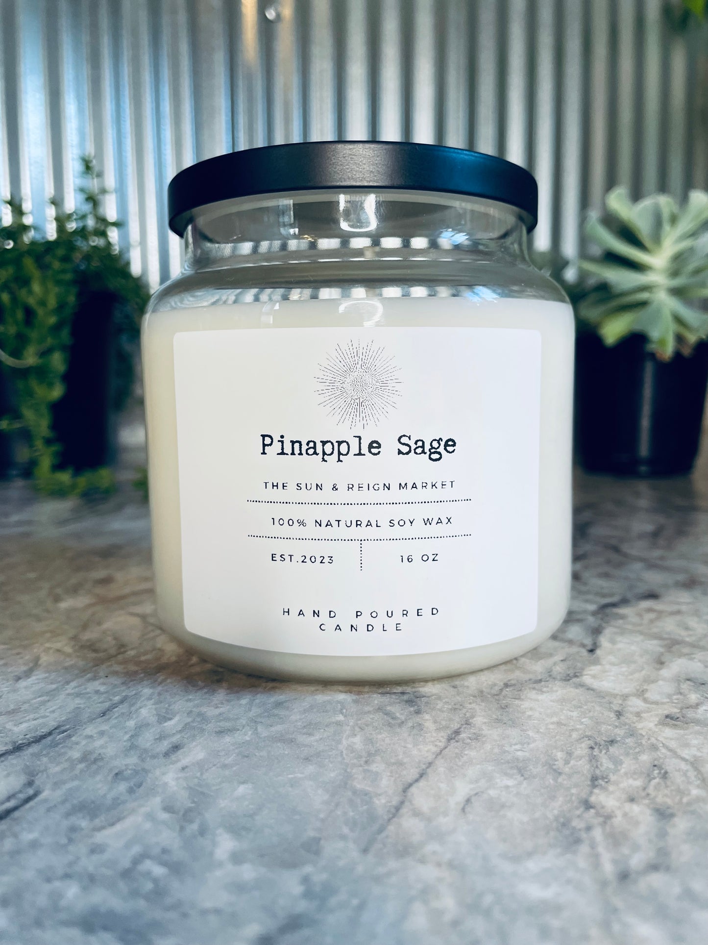 Pineapple Sage Soy Wax candle