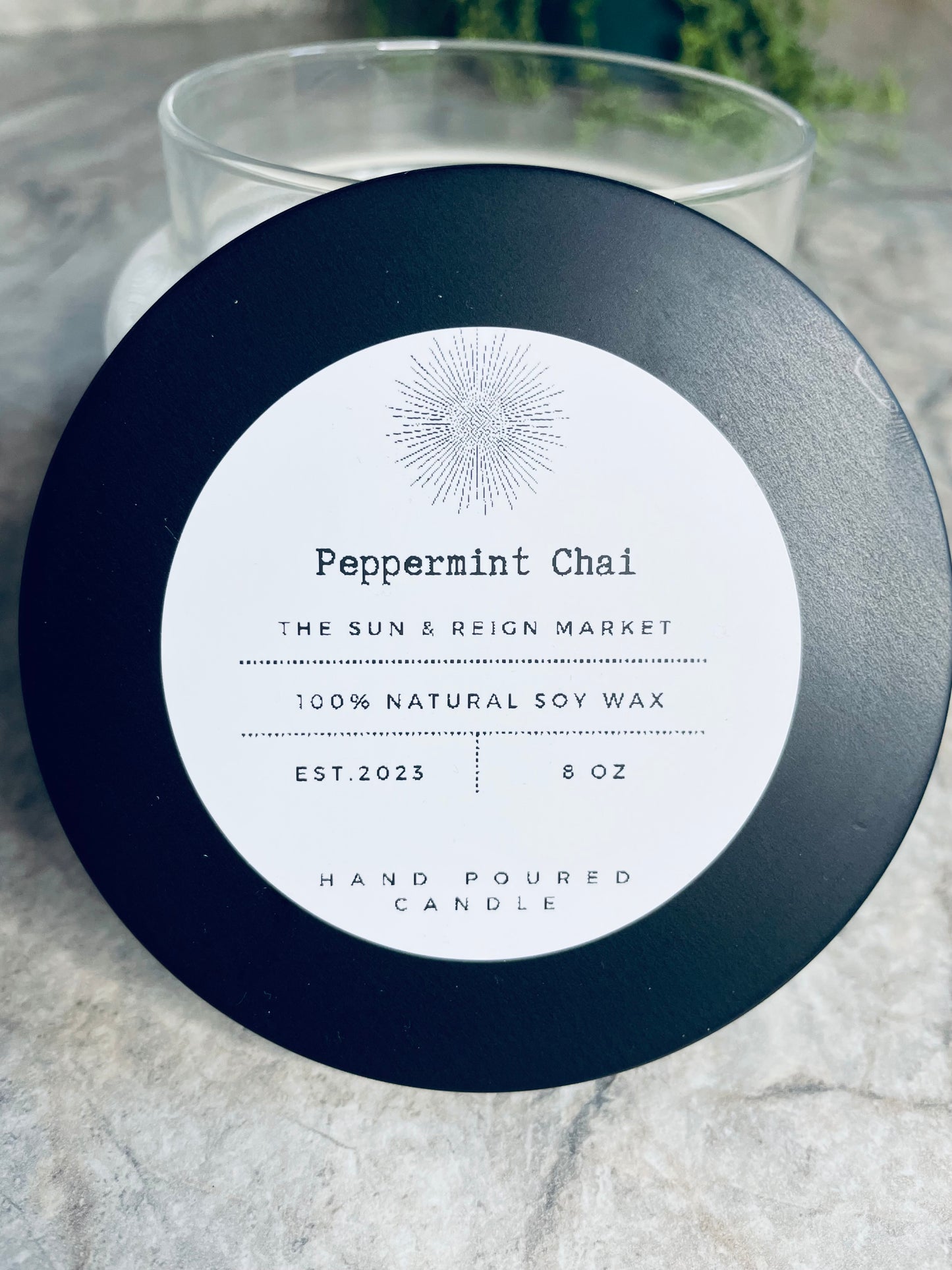 Peppermint Chai Soy Wax Candle